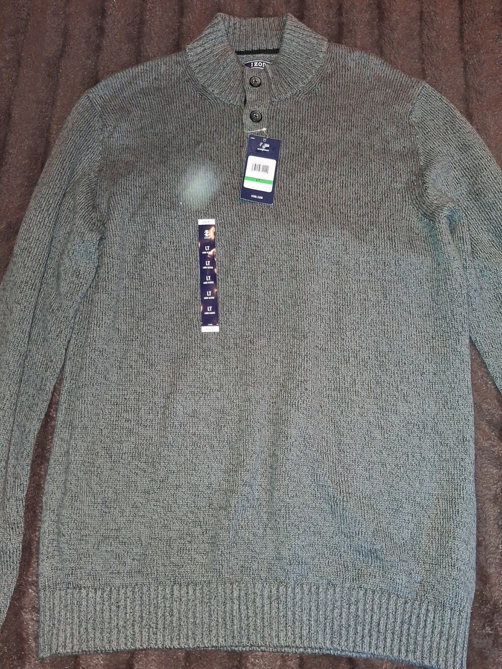 izod sweaters for men LT Gray Sue002